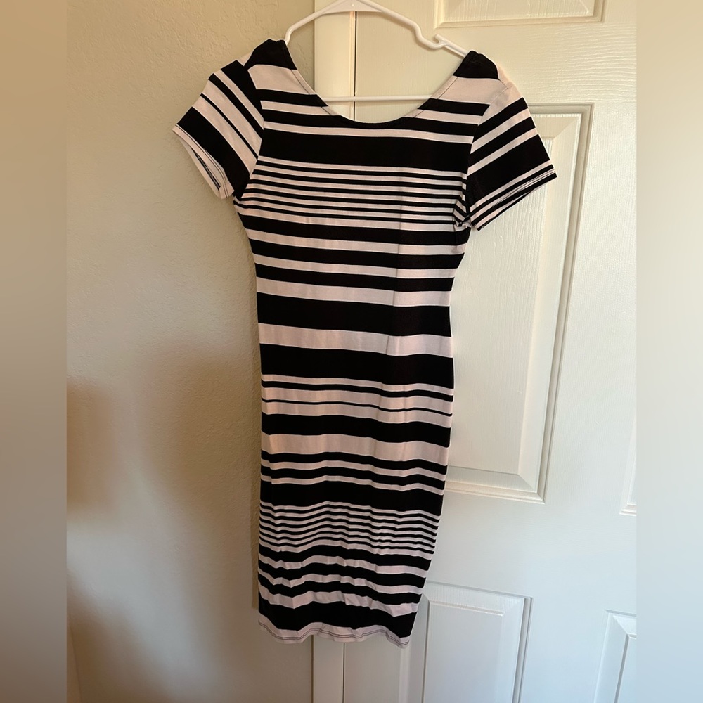 Black and white dress